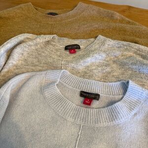 Vince Camuto women’s Crewneck Sweater - Tan, Gray, Light Blue